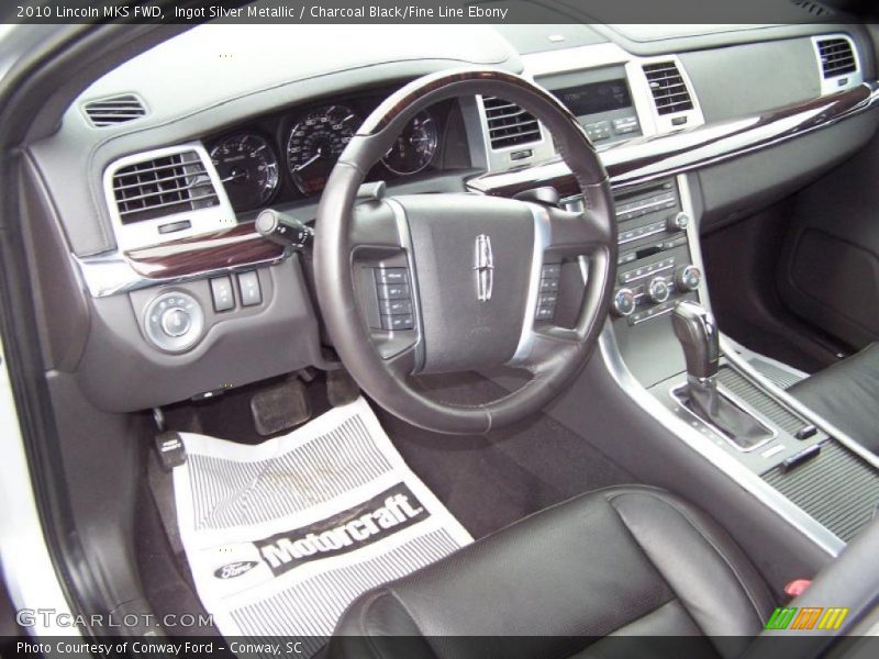 Ingot Silver Metallic / Charcoal Black/Fine Line Ebony 2010 Lincoln MKS FWD