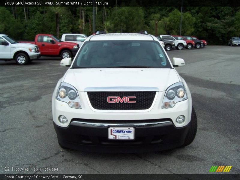 Summit White / Light Titanium 2009 GMC Acadia SLT AWD