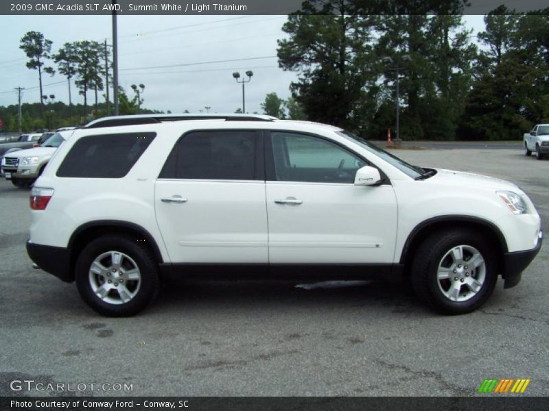 Summit White / Light Titanium 2009 GMC Acadia SLT AWD