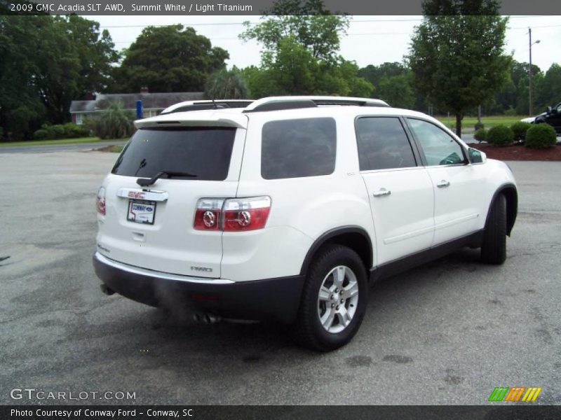 Summit White / Light Titanium 2009 GMC Acadia SLT AWD