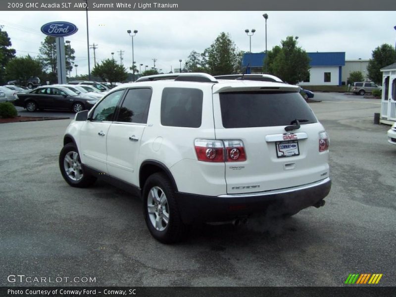 Summit White / Light Titanium 2009 GMC Acadia SLT AWD
