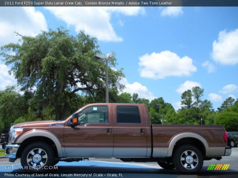 Golden Bronze Metallic / Adobe Two Tone Leather 2011 Ford F250 Super Duty Lariat Crew Cab