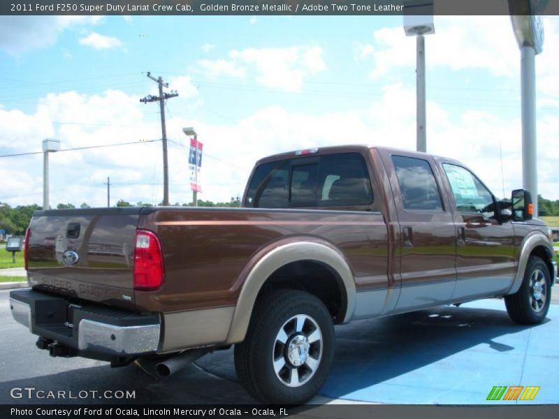 Golden Bronze Metallic / Adobe Two Tone Leather 2011 Ford F250 Super Duty Lariat Crew Cab