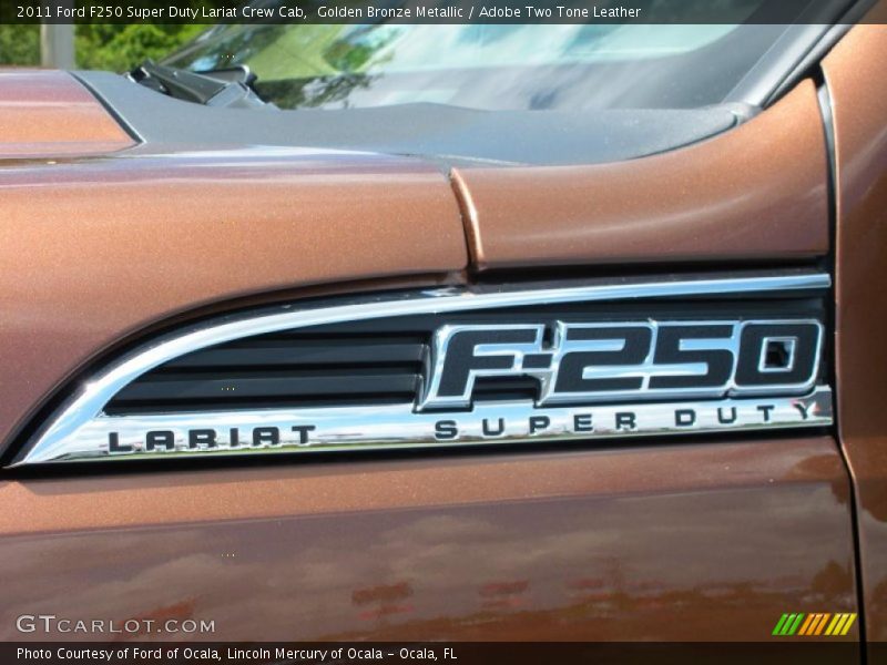 Golden Bronze Metallic / Adobe Two Tone Leather 2011 Ford F250 Super Duty Lariat Crew Cab