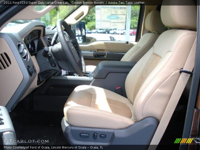 Golden Bronze Metallic / Adobe Two Tone Leather 2011 Ford F250 Super Duty Lariat Crew Cab