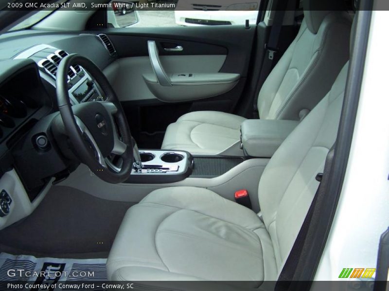Summit White / Light Titanium 2009 GMC Acadia SLT AWD