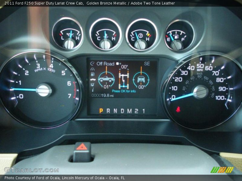 Golden Bronze Metallic / Adobe Two Tone Leather 2011 Ford F250 Super Duty Lariat Crew Cab