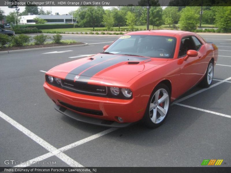 HEMI Orange / Dark Slate Gray 2009 Dodge Challenger SRT8