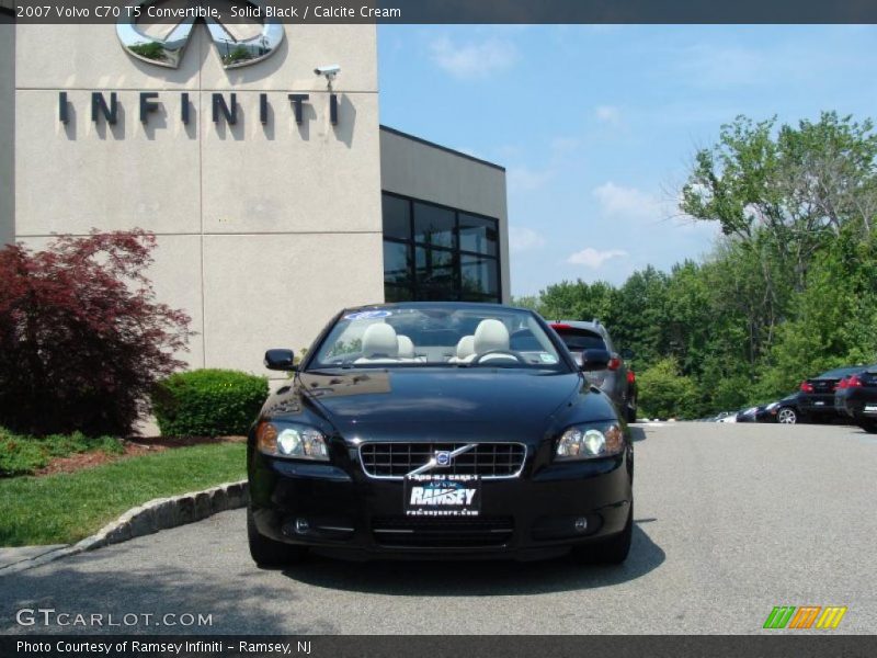 Solid Black / Calcite Cream 2007 Volvo C70 T5 Convertible