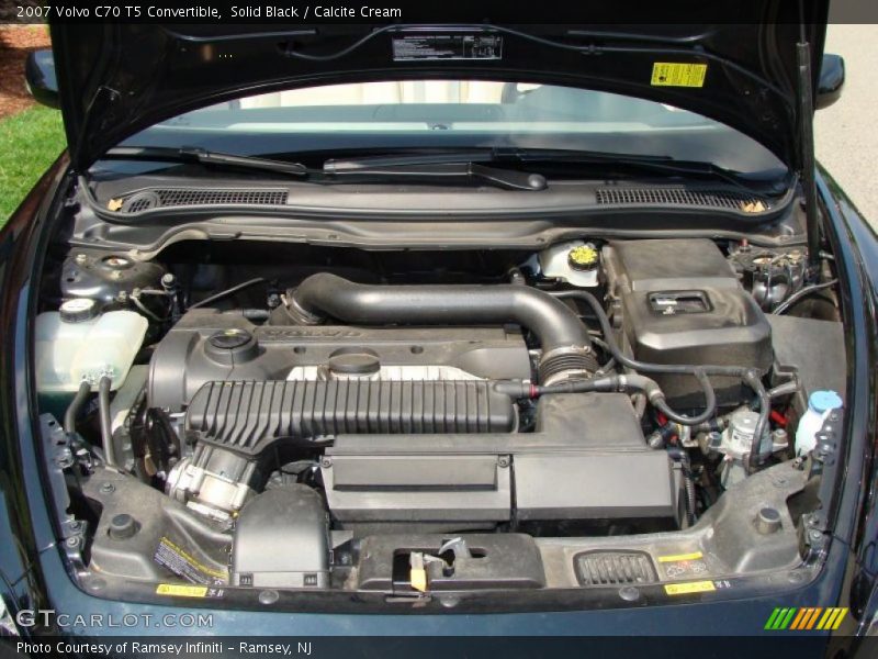 Solid Black / Calcite Cream 2007 Volvo C70 T5 Convertible