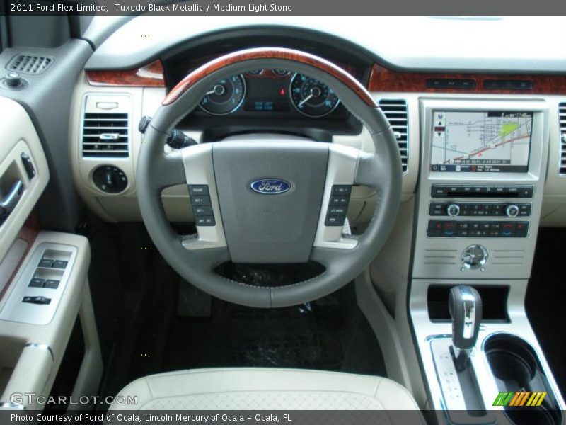 Tuxedo Black Metallic / Medium Light Stone 2011 Ford Flex Limited