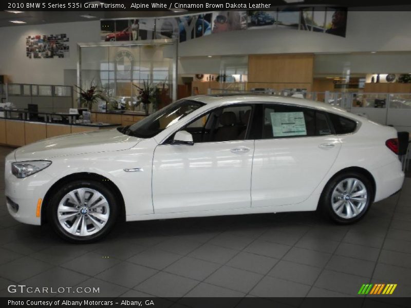 Alpine White / Cinnamon Brown Dakota Leather 2010 BMW 5 Series 535i Gran Turismo