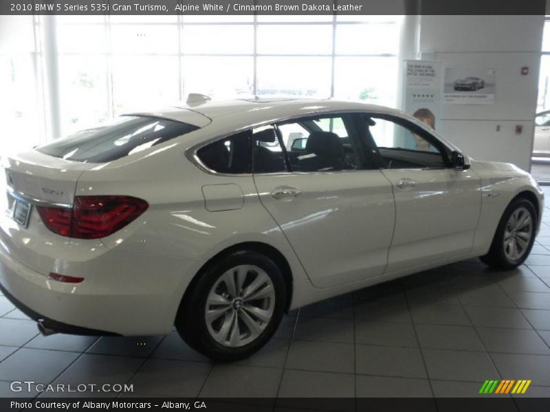 Alpine White / Cinnamon Brown Dakota Leather 2010 BMW 5 Series 535i Gran Turismo