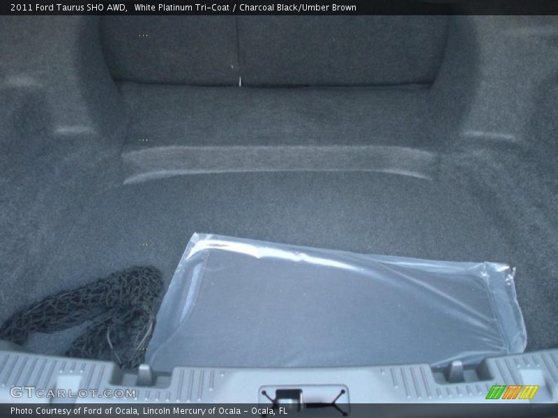 White Platinum Tri-Coat / Charcoal Black/Umber Brown 2011 Ford Taurus SHO AWD