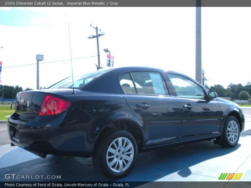 Imperial Blue Metallic / Gray 2009 Chevrolet Cobalt LS Sedan