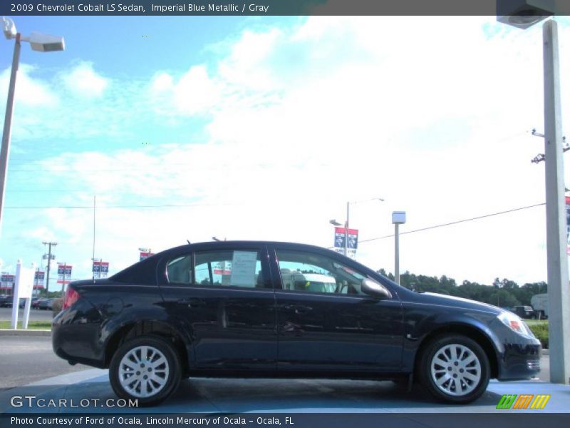 Imperial Blue Metallic / Gray 2009 Chevrolet Cobalt LS Sedan