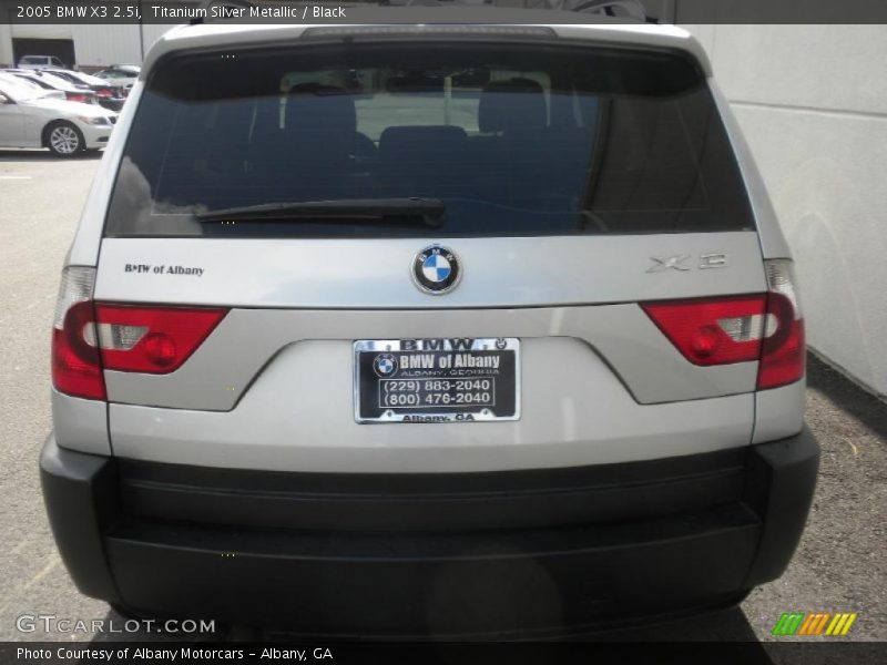 Titanium Silver Metallic / Black 2005 BMW X3 2.5i