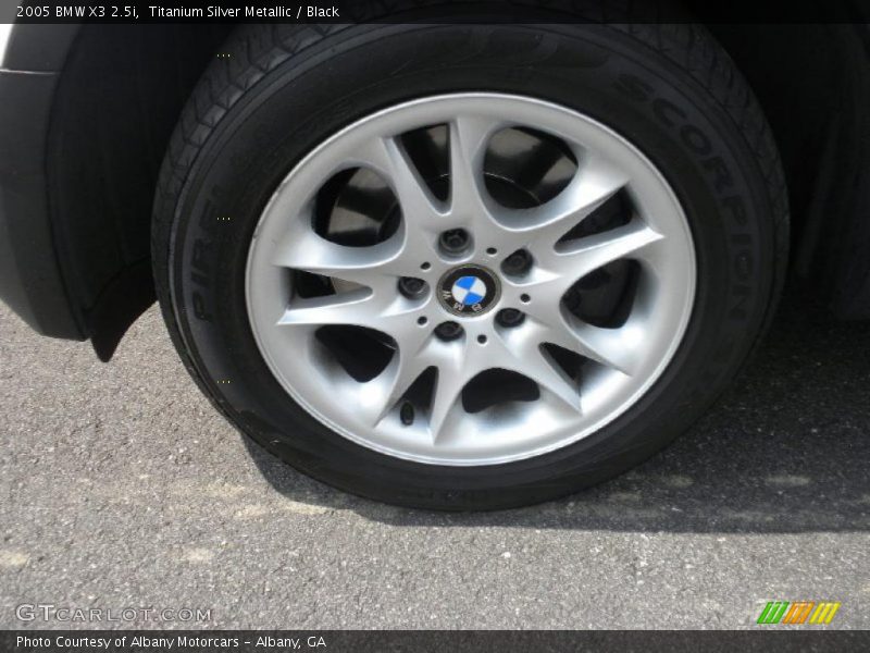 Titanium Silver Metallic / Black 2005 BMW X3 2.5i