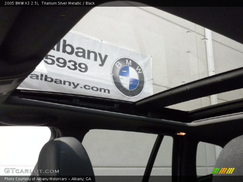 Titanium Silver Metallic / Black 2005 BMW X3 2.5i