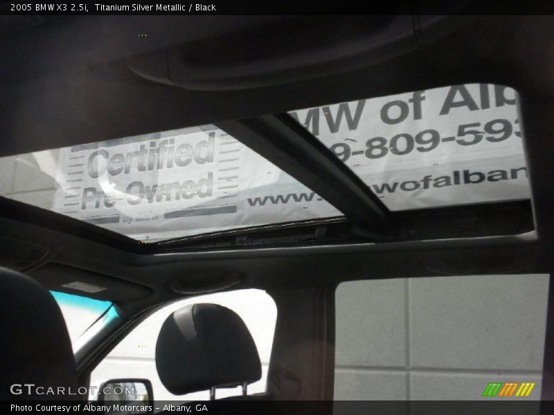 Titanium Silver Metallic / Black 2005 BMW X3 2.5i