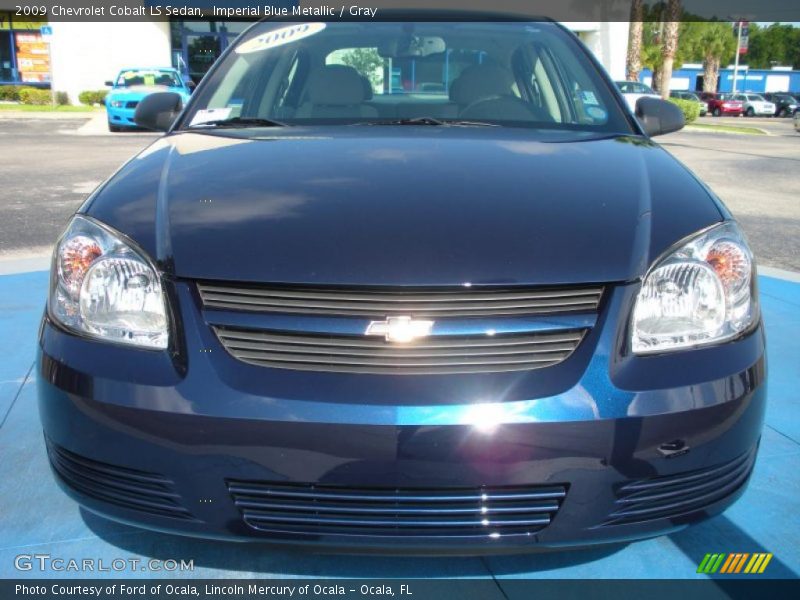 Imperial Blue Metallic / Gray 2009 Chevrolet Cobalt LS Sedan