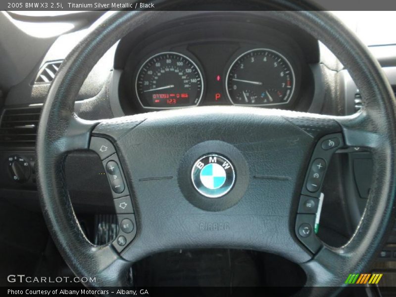 Titanium Silver Metallic / Black 2005 BMW X3 2.5i