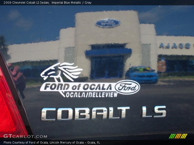 Imperial Blue Metallic / Gray 2009 Chevrolet Cobalt LS Sedan