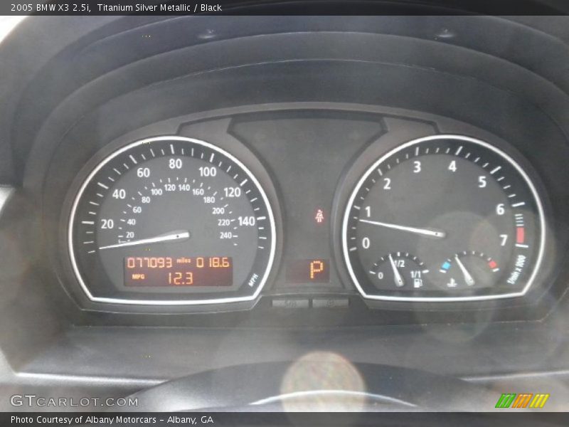 Titanium Silver Metallic / Black 2005 BMW X3 2.5i