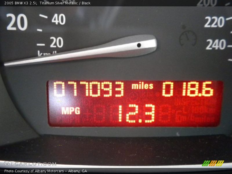 Titanium Silver Metallic / Black 2005 BMW X3 2.5i