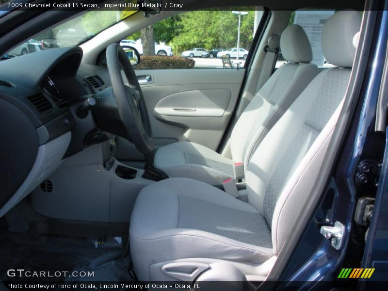 Imperial Blue Metallic / Gray 2009 Chevrolet Cobalt LS Sedan