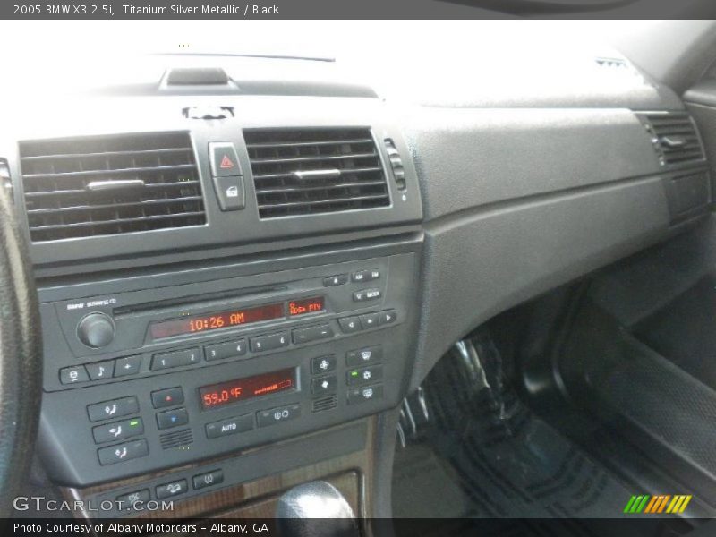 Titanium Silver Metallic / Black 2005 BMW X3 2.5i