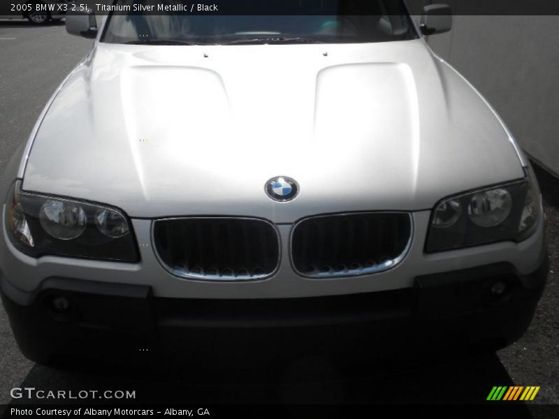 Titanium Silver Metallic / Black 2005 BMW X3 2.5i