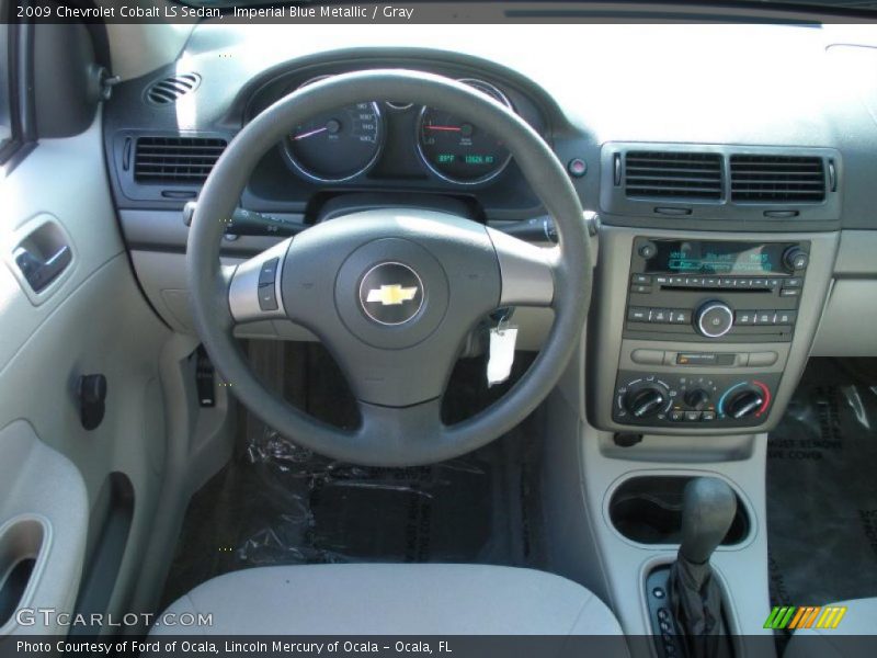Imperial Blue Metallic / Gray 2009 Chevrolet Cobalt LS Sedan