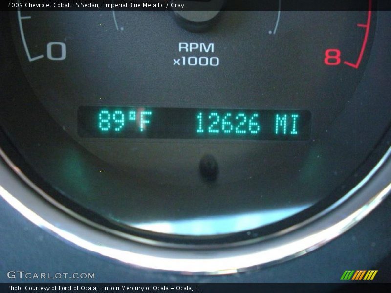 Imperial Blue Metallic / Gray 2009 Chevrolet Cobalt LS Sedan