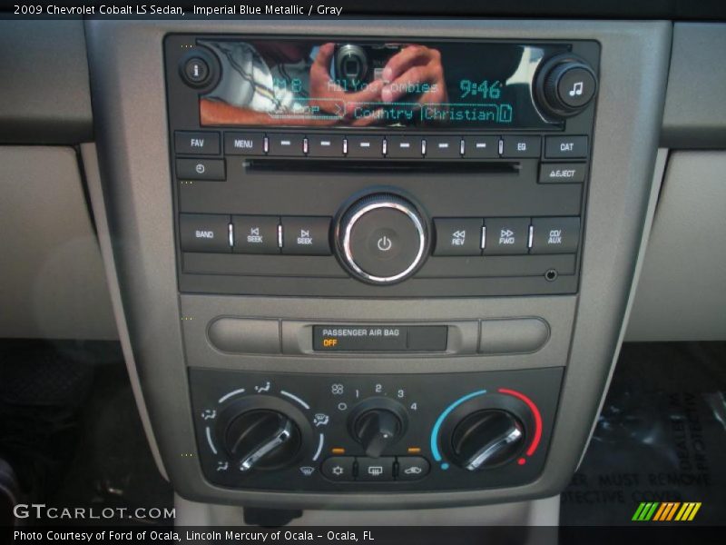 Imperial Blue Metallic / Gray 2009 Chevrolet Cobalt LS Sedan
