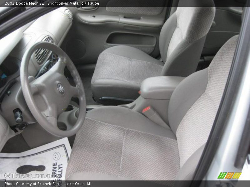 Bright Silver Metallic / Taupe 2002 Dodge Neon SE