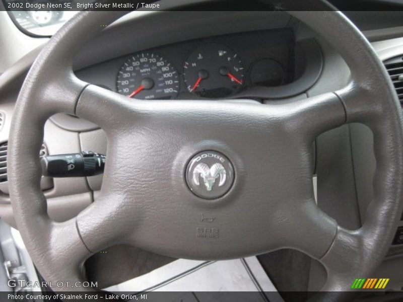 Bright Silver Metallic / Taupe 2002 Dodge Neon SE