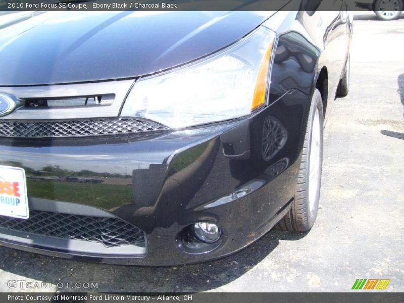 Ebony Black / Charcoal Black 2010 Ford Focus SE Coupe
