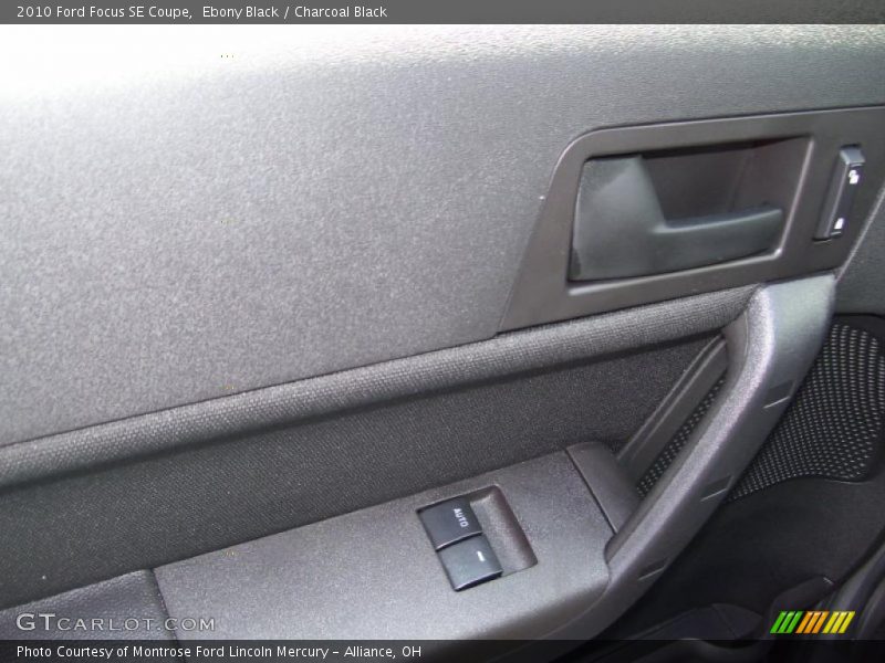 Ebony Black / Charcoal Black 2010 Ford Focus SE Coupe