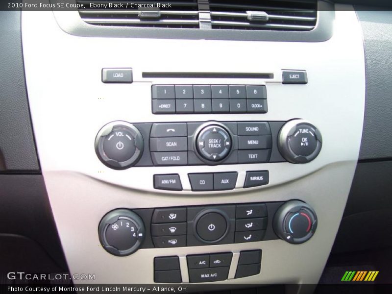 Ebony Black / Charcoal Black 2010 Ford Focus SE Coupe