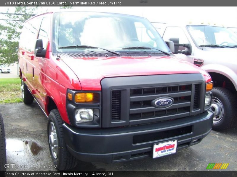 Vermillion Red / Medium Flint 2010 Ford E Series Van E150 Cargo
