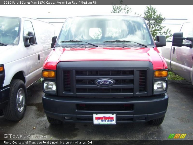 Vermillion Red / Medium Flint 2010 Ford E Series Van E150 Cargo