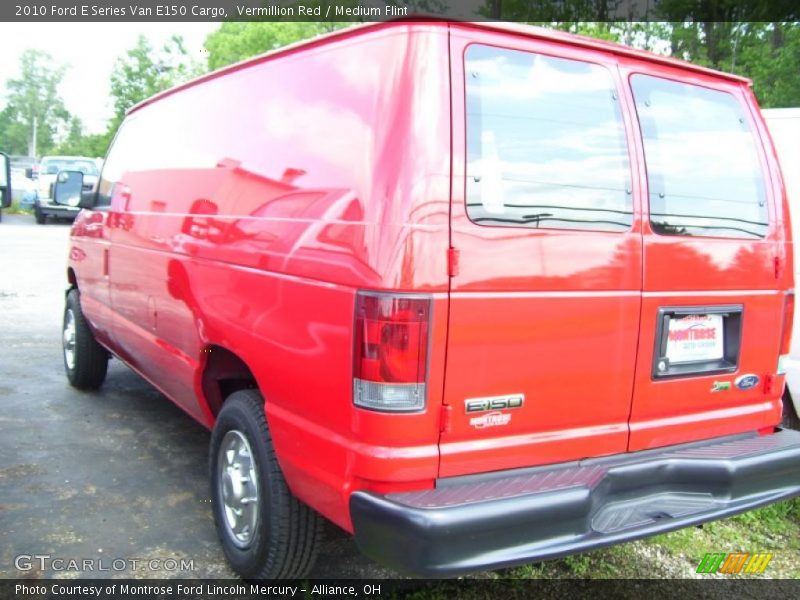 Vermillion Red / Medium Flint 2010 Ford E Series Van E150 Cargo
