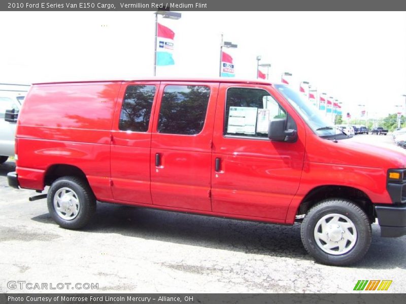 Vermillion Red / Medium Flint 2010 Ford E Series Van E150 Cargo