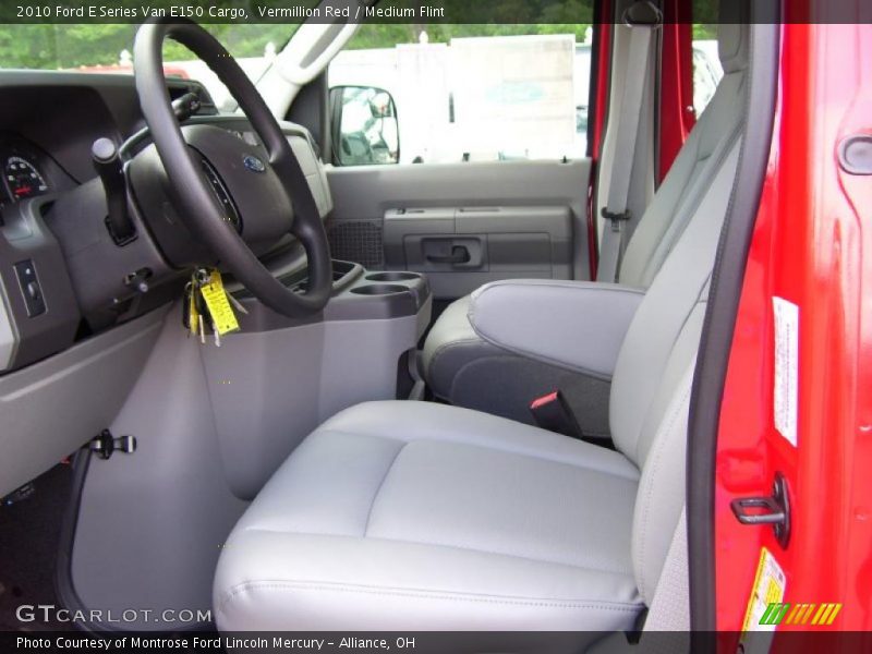 Vermillion Red / Medium Flint 2010 Ford E Series Van E150 Cargo