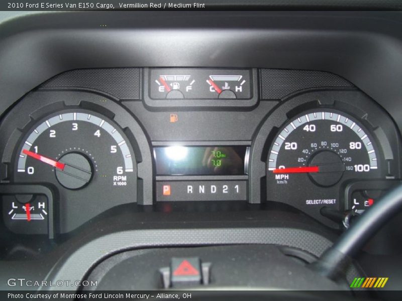 Vermillion Red / Medium Flint 2010 Ford E Series Van E150 Cargo
