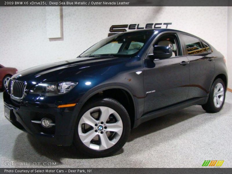 Deep Sea Blue Metallic / Oyster Nevada Leather 2009 BMW X6 xDrive35i