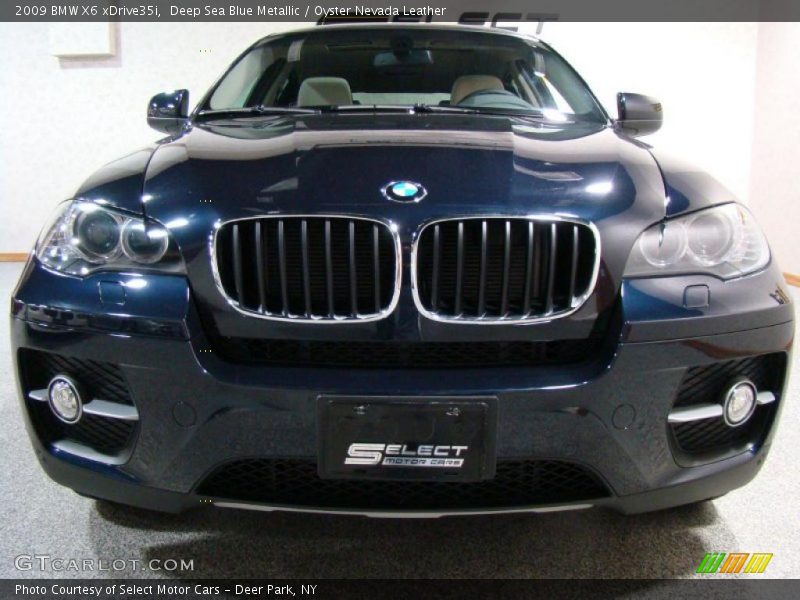 Deep Sea Blue Metallic / Oyster Nevada Leather 2009 BMW X6 xDrive35i