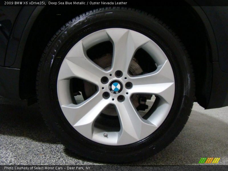Deep Sea Blue Metallic / Oyster Nevada Leather 2009 BMW X6 xDrive35i