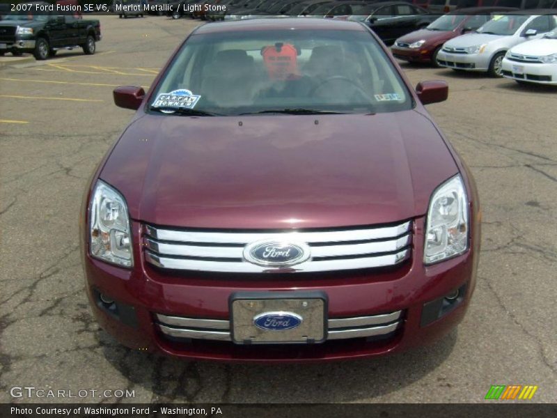 Merlot Metallic / Light Stone 2007 Ford Fusion SE V6